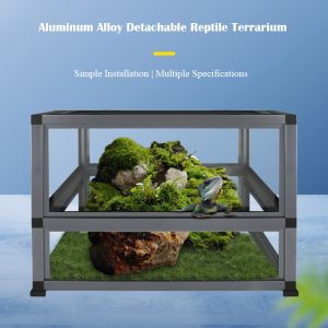 Large reptile terrarium China detachable aluminum alloy frame dismountable tough tank for lizard turtle leopard gecko corn snake