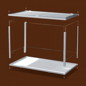 Reptile terrarium knock down dismountable acrylic rearing tank for golden hamster customized rearing box transparent in China