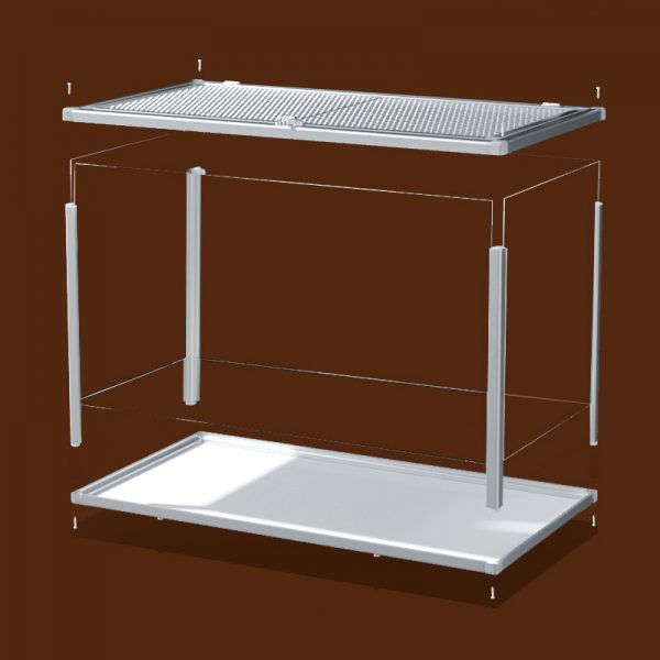 Reptile terrarium knock down dismountable acrylic rearing tank for golden hamster customized rearing box transparent in China