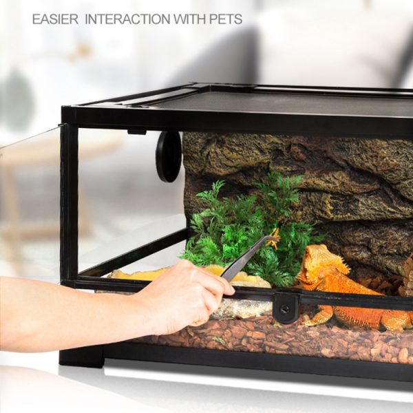 Reptile terrarium factory China detachable reptile habitat turtle tortoise lizard chameleon leopard gecko glass tank dismountable - Image 2