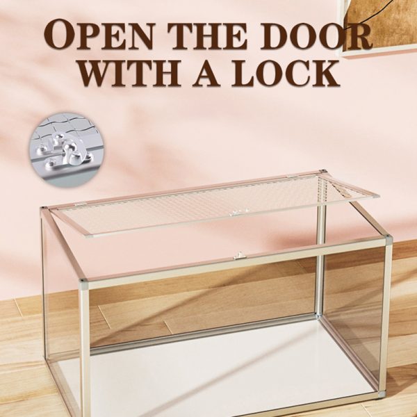 Reptile terrarium knock down dismountable acrylic rearing tank for golden hamster customized rearing box transparent in China - Image 2