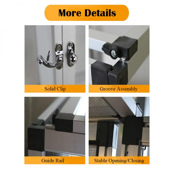 Aluminum reptile mesh rearing cage dismountable reptile terrarium knock-down pet box lizard chameleon tree frog leopard gecko - Image 3