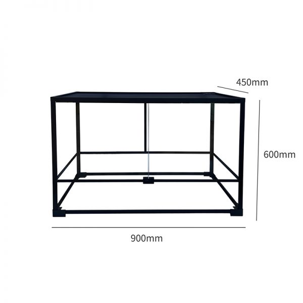 Knock down reptile terrarium collapsible glass rearing tank for chameleon turtle tortoise lizard gecko snake horned frog hamster - Image 8