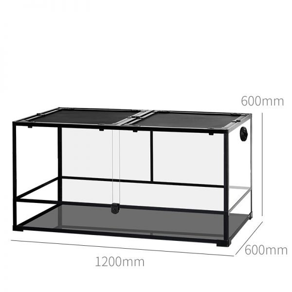 Reptile terrarium factory China detachable reptile habitat turtle tortoise lizard chameleon leopard gecko glass tank dismountable - Image 8