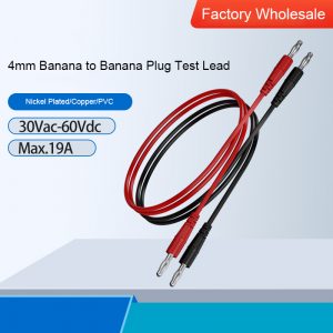 4mm Banana to Banana Plug Test Lead Banana Plug Wire Soft Test Cable Lead for Multimeter Electrical Test Wire 3.3Ft 1M