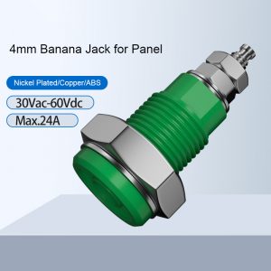 4mm Banana Jack for Panel Mounting Hole Size 12mm Nut Fastening 4mm Binding Post Connector Wiring Terminal Panel Socket