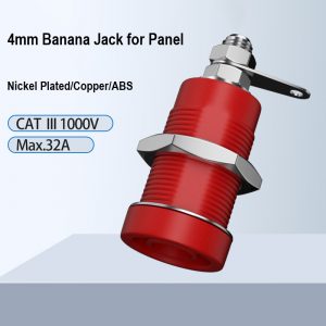 4mm Banana Jack for Panel Mounting Hole Size 12mm Screw Fastening Soldering Wiring Terminal For Panel Chinese Banana Jack