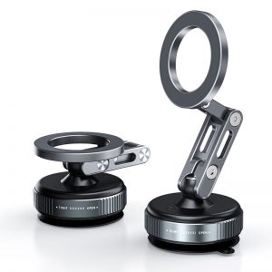 Portable folding adjustable rotatable vacuum suction magnetic phone stand car phone holder Chinese phone bracket factory