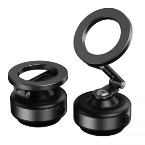 Car phone stand electric vacuum magnetic suction stand Type C charging foldable vacuum suction cell phone holder no slipping