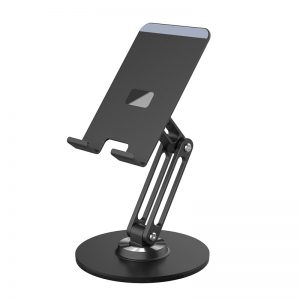 Cell phone holder metal foldable stable phone stand made in China height adjustable mobile phone bracket for desk table desktop