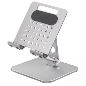Mobile phone holder aluminum phone bracket cell phone metal stand for desktop table desk tablet metal stand foldable much stable