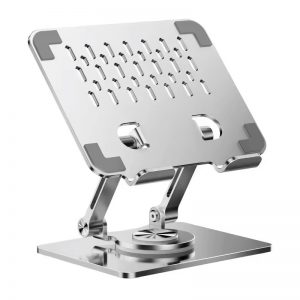 Tablet stand iPad stand iPhone stand aluminum cell phone stand foldable stable rotatable metal bracket stand for desktop table desk