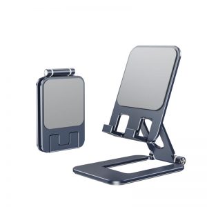 Collapse all cell phone stand aluminum foldable portable stable mobile phone stand alloy adjustable phone tablet holder metal steel
