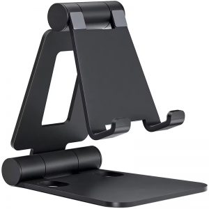 China cell phone stand factory steel phone stand alloy tablet holder for desktop table adjustable stable aluminum cell phone bracket