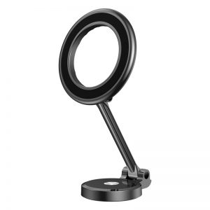 Car phone stand aluminum foldable magnetic suction mobile phone holder Chinese metal stand manufacturer phone stand factory