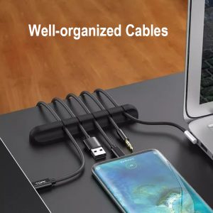 China cable organizer factory desk table cable clip manufacturer data charging cable sorting fastening fixing cable concentrator